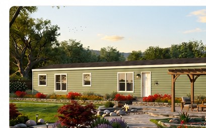 The Belmont manufactured home exterior
