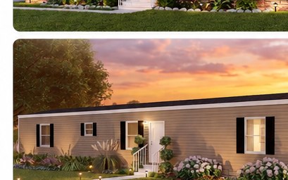 The Sierra manufactured home exterior